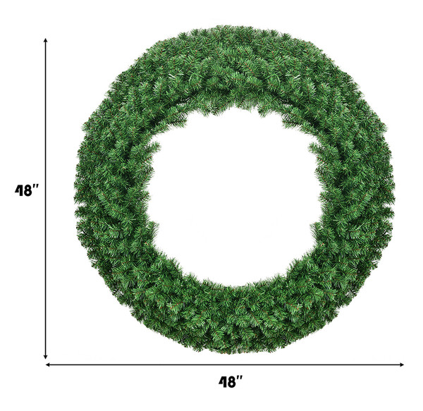 Pre-Lit Cordless LED 48-Inch Artificial Christmas Wreath product image