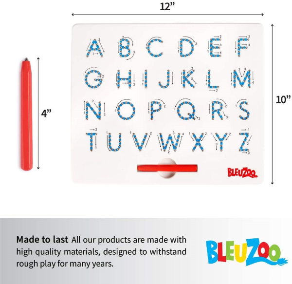 BleuZoo 2-in-1 Alphabet Magnetic Letter Tracing Board product image