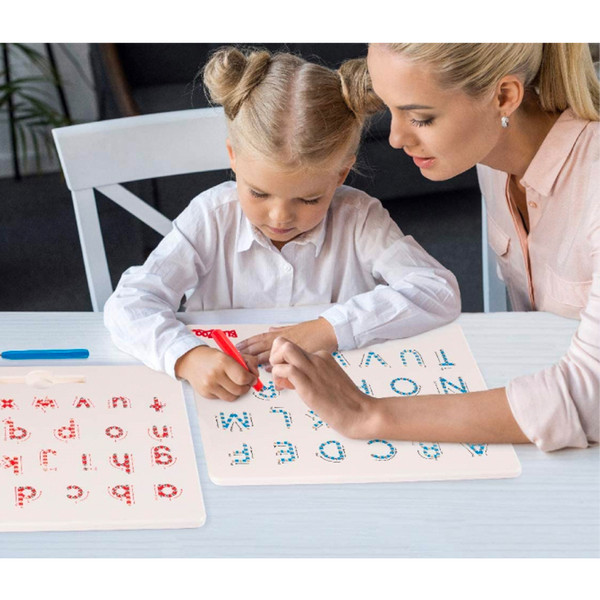 BleuZoo 2-in-1 Alphabet Magnetic Letter Tracing Board product image