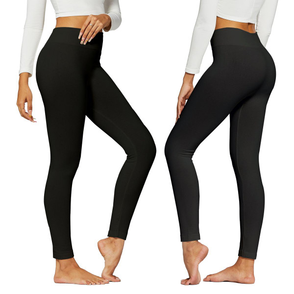 Women's Regular and Plus Size Premium High-Waist Fleece-Lined Leggings product image