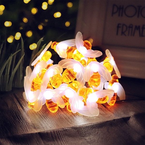 Solarek® LED Solar-Powered String Bee Lights product image