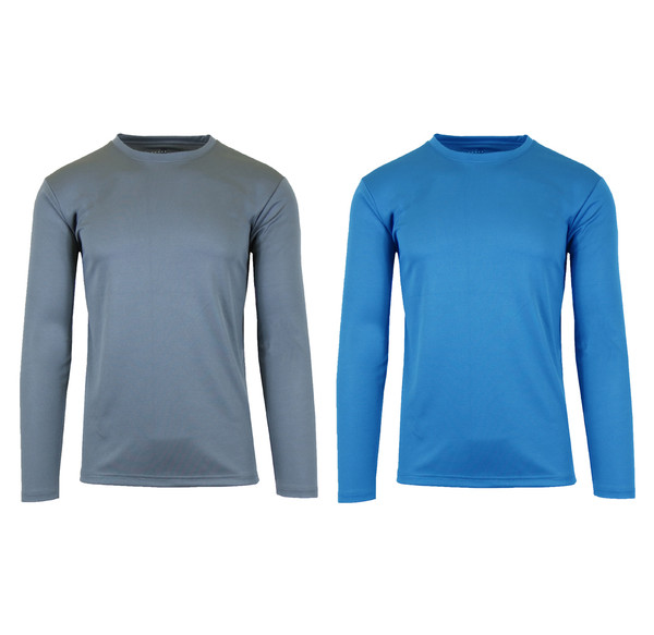 Men's Long Sleeve Moisture Wicking Sports Tee (2-Pack) product image