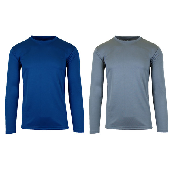Men's Long Sleeve Moisture Wicking Sports Tee (2-Pack) product image