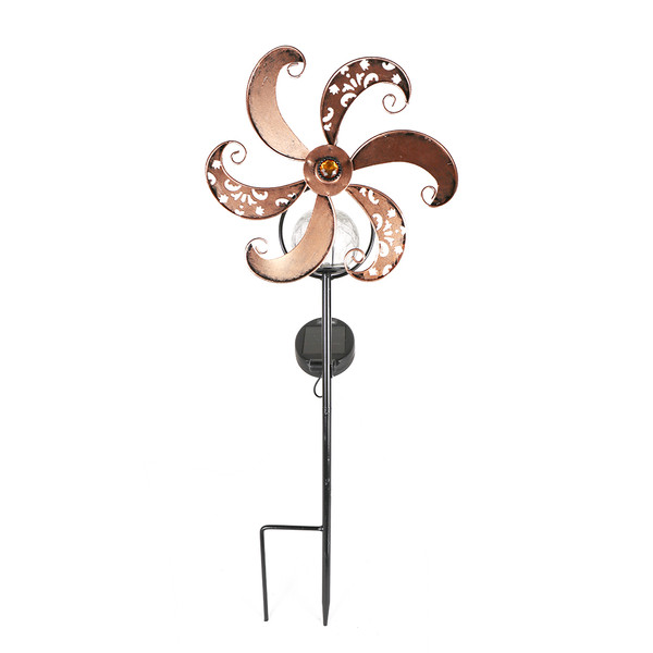 Whimsy Whirl Whimsical Solar LED Pinwheel Stake Light (1- or 2-Pack) product image