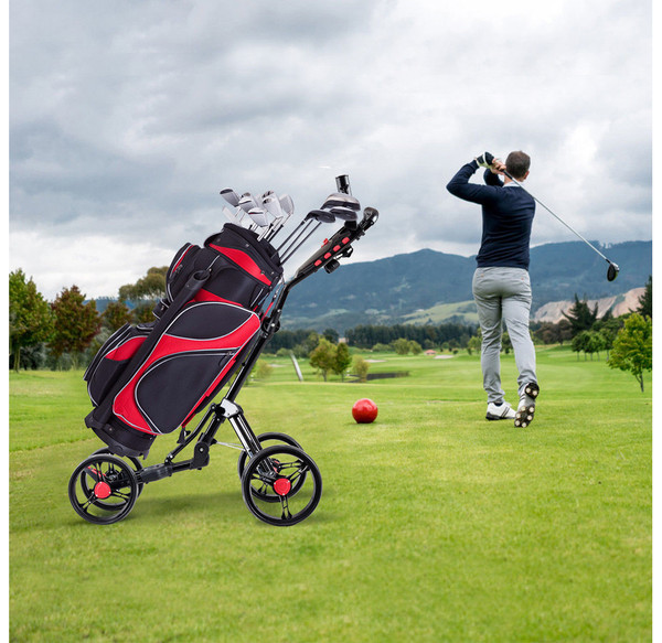 Buy Wholesale China Golf Cart/golf Trolley Bag With External Putter Tube  And One Umbrella Holder & Golf Cart Bag at USD 1 | Global Sources