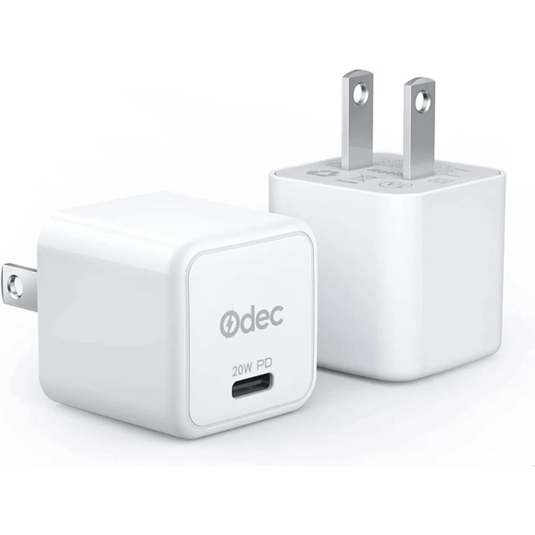 20W Fast USB Type-C Wall Charger for iPhone & Android (2- or 4-Pack) product image