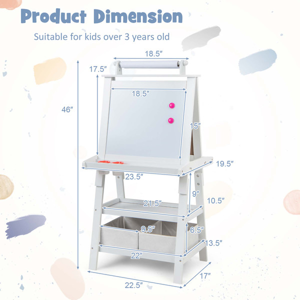 Kids' Double-Sided 3-in-1 Art Easel product image