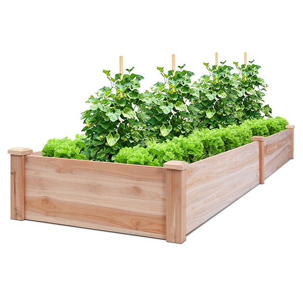 8' x 2' Wooden Raised Garden Bed product image