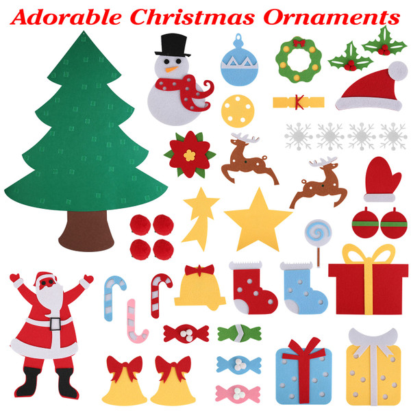 41-Piece DIY Felt Christmas Tree product image