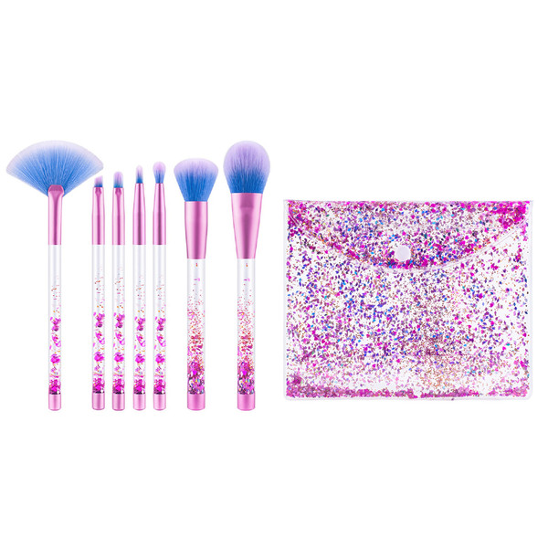 7-Piece Professional Abstract Everyday Use Makeup Brush Set product image