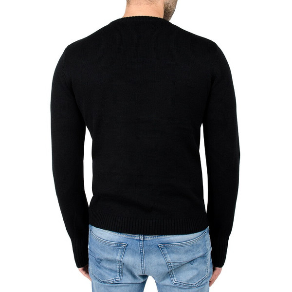 Indigo Star® Men’s Crewneck Pullover Sweater with Zipper Detail product image