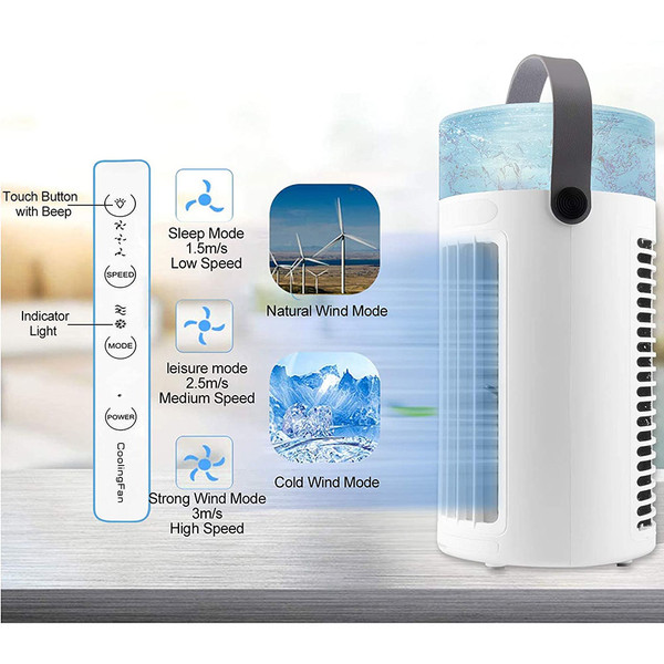 Personal Quiet Humidifier and Cooling Fan product image