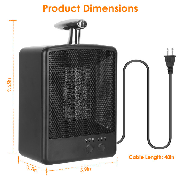 1000W Portable Space Heater product image