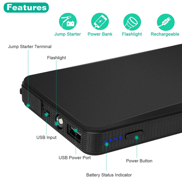 Car Jump Starter & 20,000mAh Powerbank Backup Battery  product image