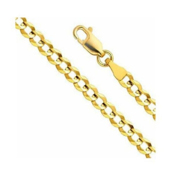 10K Solid Yellow Gold 2mm Cuban Chain product image