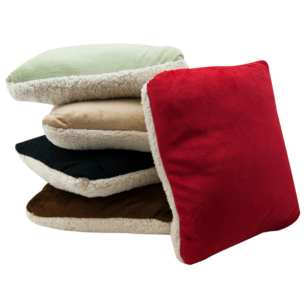 Micromink and Sherpa Throw Blanket/Pillow product image