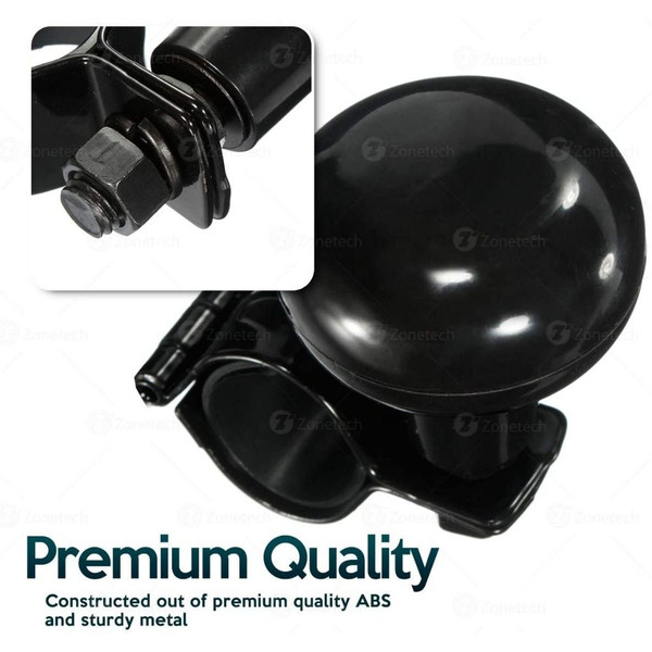 Zone Tech Black Steering Wheel Spinner Knob product image