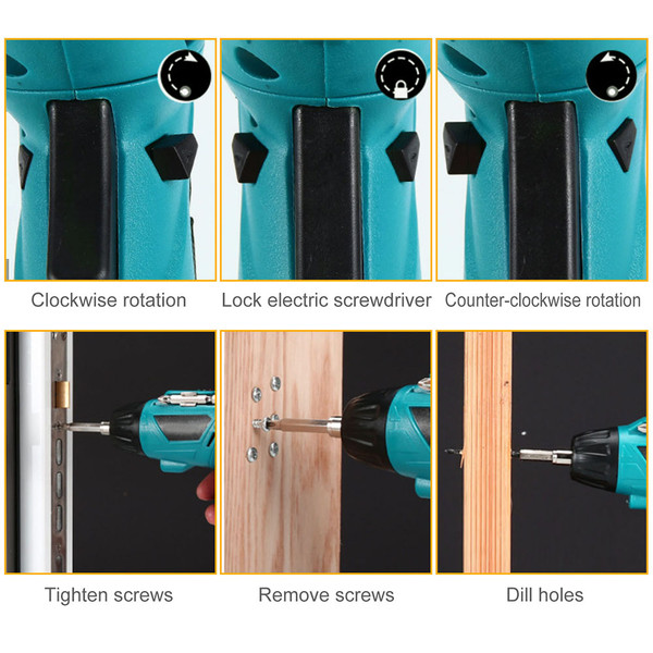 2-in-1 Cordless Rechargeable Screwdriver with 45-Piece Accessory Set product image