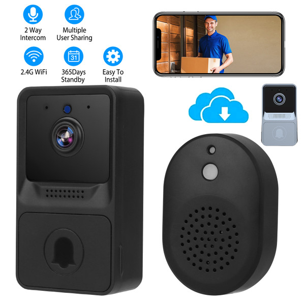 Smart Wi-Fi Video Doorbell with Wireless Chime product image
