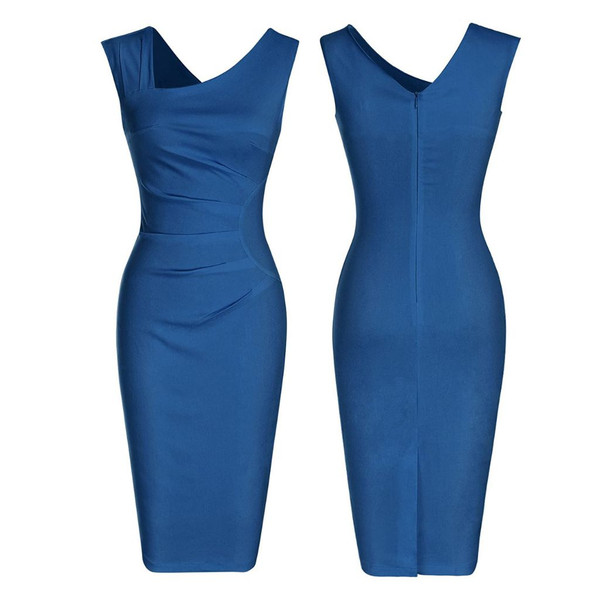 Haute Edition® Women's Retro Sleeveless Bodycon Dress product image