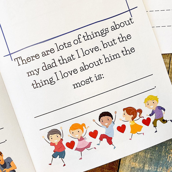 Fill-in-the-Blank 'Best Dad Ever!' Paperback, Written by Your Child! product image