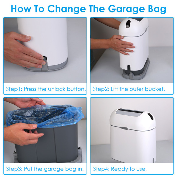 iMounTEK® 2.38-Gallon Smart Motion-Sensing Trash Can product image