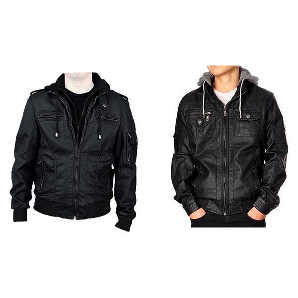 RNZ Premium Designer Men’s Faux Leather Jacket product image