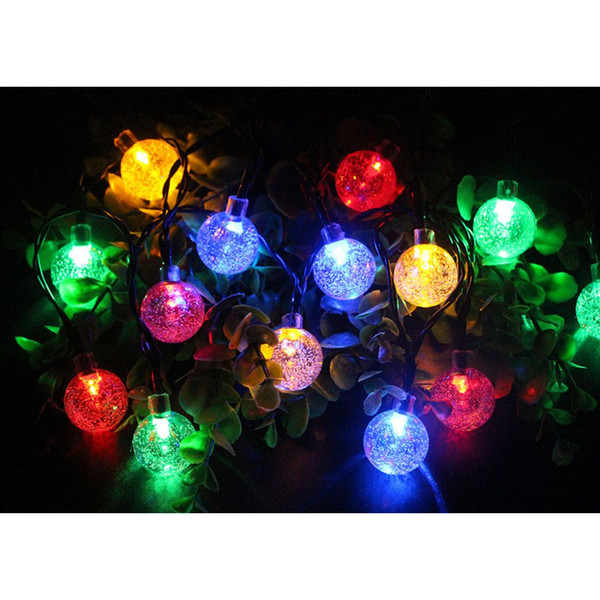 16-Foot 20-LED Crystal Ball Solar String Light product image