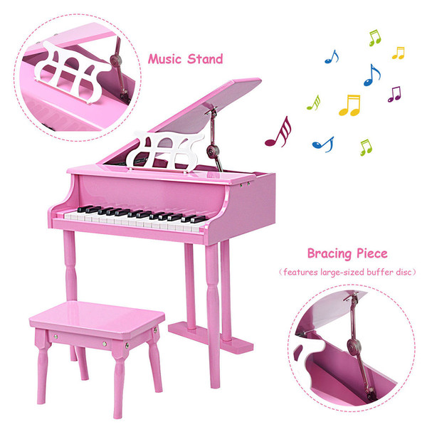 Childs' 30-Key Toy Grand Baby Piano with Bench product image