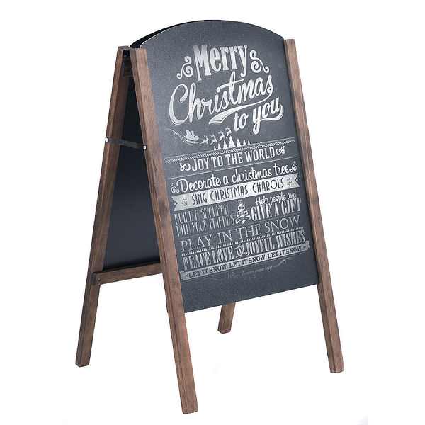 40-Inch A-Frame Wooden Chalkboard Sign product image