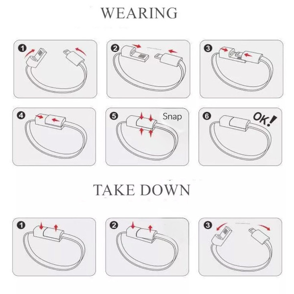 Apple USB Lightning Cable Charging Bracelet product image