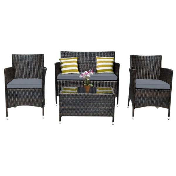Rattan Outdoor 4-Piece Patio Furniture Set product image