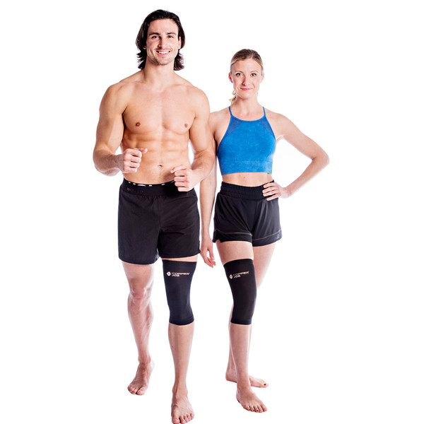 Copper Joe® Copper-Infused Knee Compression Sleeves (Set of 2) product image