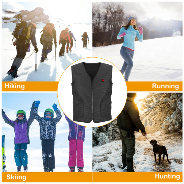 N'Polar™ 5-Zone Fleece-Lined Heated Vest (Requires Power Bank) product image