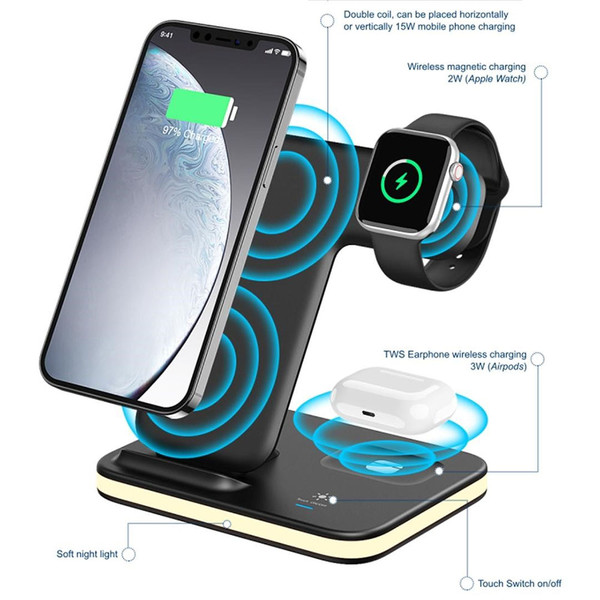 4-in-1 Wireless Charging Stand with Night Light product image