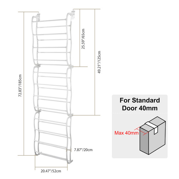 Over-the-Door Shoe Rack product image
