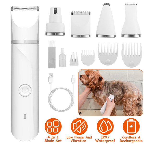 PetLuv™ 4-in-1 Electric Pet Grooming Kit product image