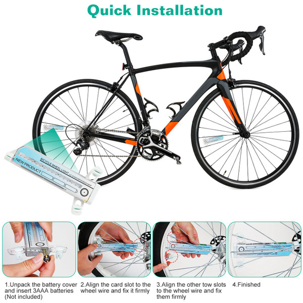 LakeForest® 32-LED Patterns Cycling Lights (1-Pair) product image