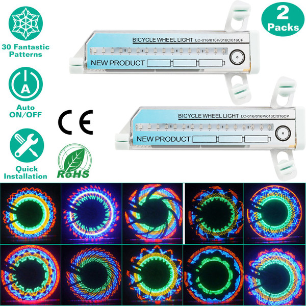 LakeForest® 32-LED Patterns Cycling Lights (1-Pair) product image