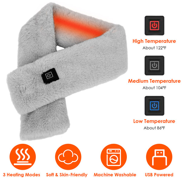 N'POLAR™ USB Electric Heated Scarf (Requires Power Bank) product image