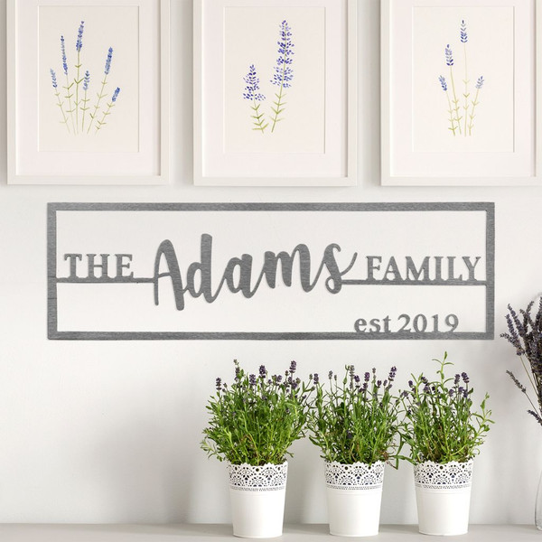 Personalized Established Family Last Name Plaque product image