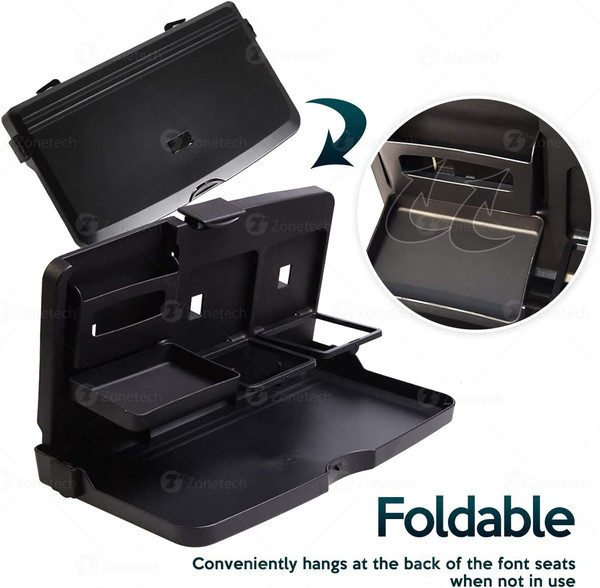 Portable & Foldable Backseat Tray Desk By Zone Tech® product image