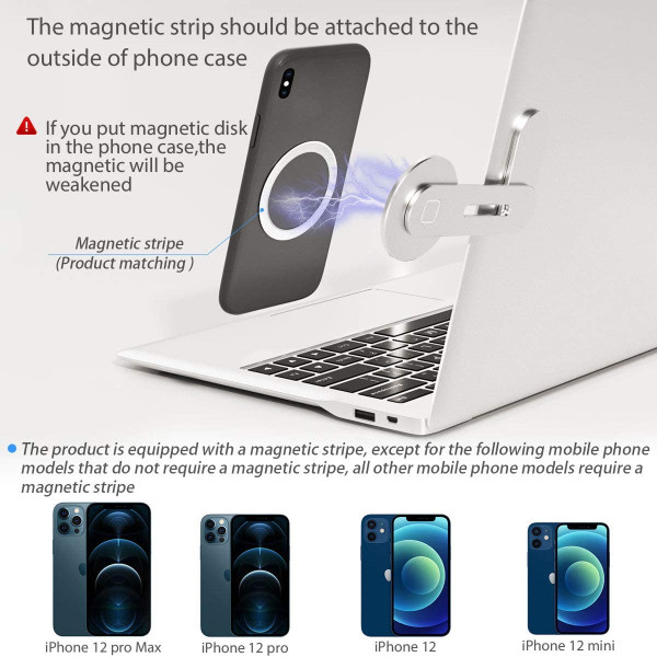 MagSafe Compatible Laptop iPhone Mount product image