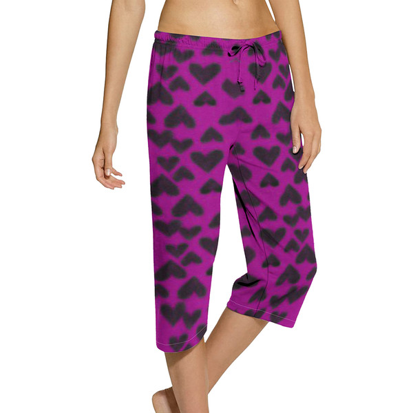 Women's Printed Pajama Capri Pants Sleepwear with Drawstring (3-Pack) product image