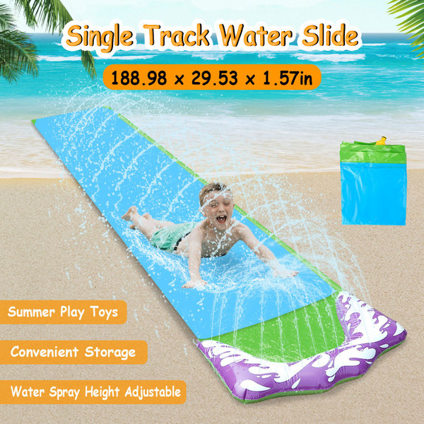 CoolWorld™ Kids' Single Water Slide with Spray Sprinkler product image