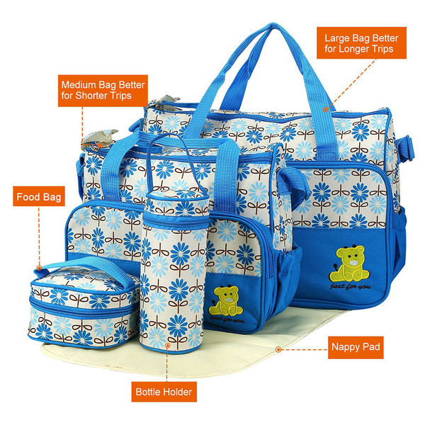 5-Piece Baby Diaper Bag Set product image