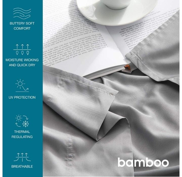 Bibb Home® 300TC Bamboo Viscose 4-Piece Sheet Set product image