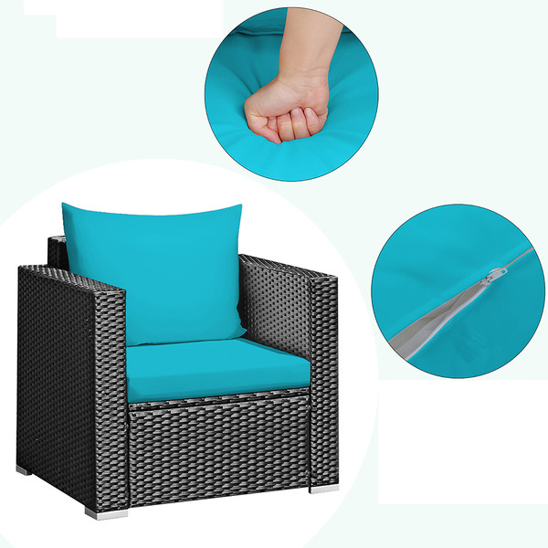 3-Piece Patio PE Rattan Wicker Furniture Set product image