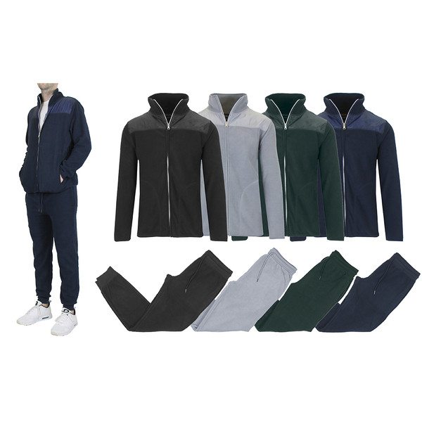 Men's 2-Piece Polar Fleece Jacket  & Jogger Set product image