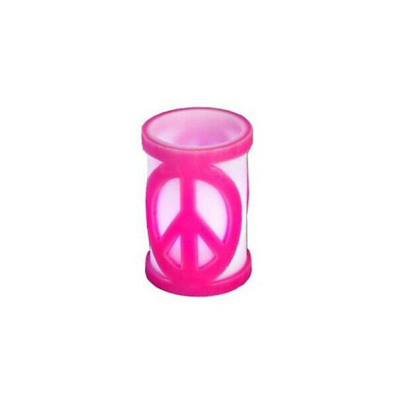 Large Color Changing LED Peace Sign Candle product image